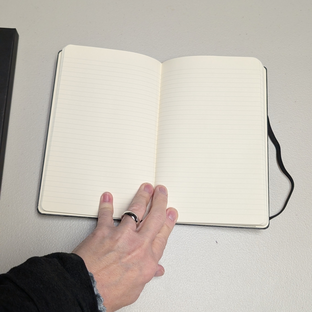 Moleskine Black Hardcover Lined Notebook From David Yurman - Picture 3 of 8